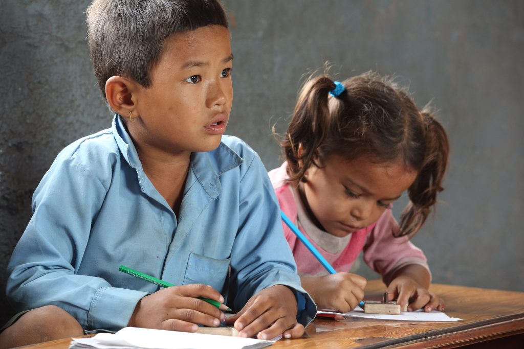 school homework in Nepal